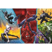 Spider-Man Upside Down 100 Piece Puzzle