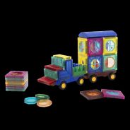 Edu-Matic Magetic Tiles with Windows and Car Parts 43-piece Set