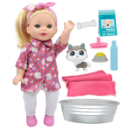 Litle Darlings Lil Tots Talking Pet Grooming Set Doctor Set or School Set, 3 assorted