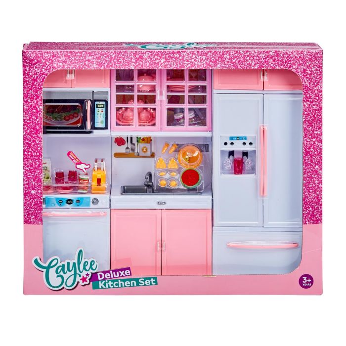 Pink Deluxe Fashion Doll Kitchen Set Toys R Us Online